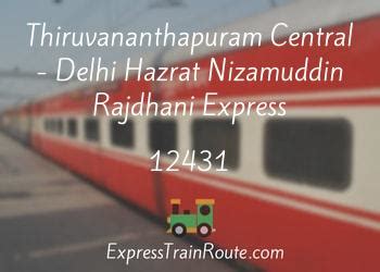 Rajdhani express route 12431.  Book 12431 RAJDHANI EXP online on redRail.  Train Route of 12...
