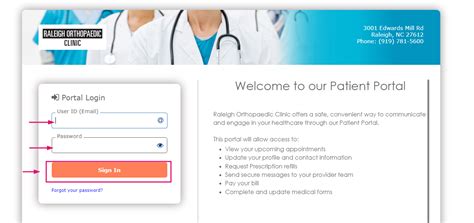 Raleigh orthopedic patient portal. Patient Portal; Pay Bill; ... ABOUT. Welcome to Cary Orthopaedics. Serving Raleigh and Southeast Wake County for over 30 years with comprehensive orthopaedic care. ... Close; PROVIDERS. Experience When It Counts. Board-certified surgeons and top-tier medical staff covering all orthopaedic specialties. Providers. Orthopaedic Doctors; Physician ... 