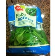 Raleys Baby Spinach: Calories, Nutrition Analysis & More