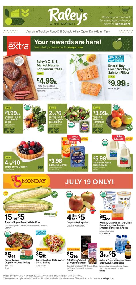 Raleys online. Raley's Dailies Everyday Low Prices. Pizza Like a Pro. Scary Good Savings! Over the Top Cookies. Pharmacy. Shop By. Categories. Categories View All. Produce (889) Produce View All. Fresh Fruit (199) Fresh Fruit View All. Apples (38) Avocados (2) Bananas (5) Berries (25) Citrus (30) Grapes (9) Melons (10) 
