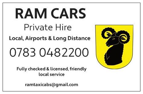 Ram Cars Private Hire of Henstridge opening times