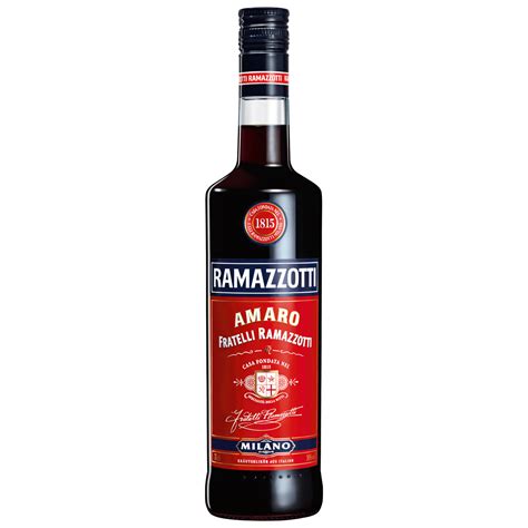 Ramazzotti amaro. The most prominent distinction between these two high-end liqueurs is the TASTE. Amaro tastes intensely alcoholic because of having up to 40 percentage of alcohol while Campari has up to 28 percent alcohol. Campari is made with several healthy and strong herbs along with fruits immersed with alcohol and water solution. 