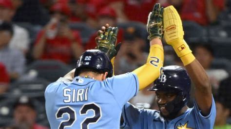 Ramirez has career-high 4 hits in Rays’ 18-4 rout of Angels to get doubleheader split