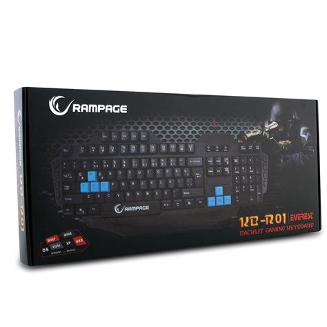 Rampage KB-R01 Siyah USB Makrolu Gaming Q Multimedia. 