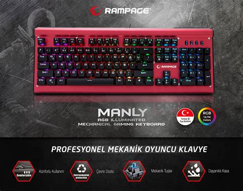 Rampage KB-R19 Manly Klavye + SMX-R22 Phoenix Mouse. 