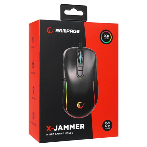 Rampage SMX-R47 X-Jammer USB RGB Oyuncu Mouse.