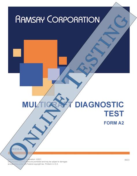 Ramsey Multicraft Test Answers Pdf