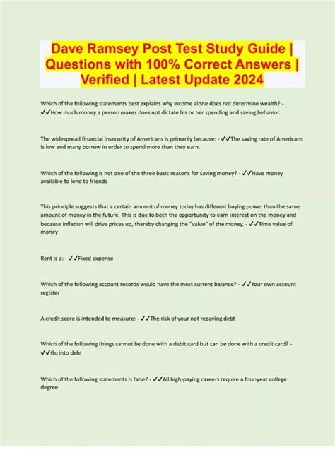 Ramsey Test Answer Dave C