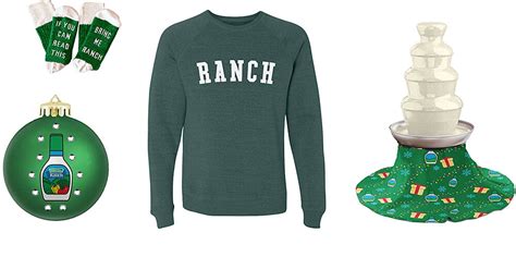 Ranch dressing clothes. Clothing View All Definitely Ranch Hoodie $ 65 Seemingly Ranch Hoodie $ 65 Hidden Valley® Ranch Hoodie $ 49 Ranch on a Branch Lounge Set $ 45 Hidden Valley® Ranch Zip-Up Hoodie $ 50 DIP IT! DUNK IT! DRIZZLE IT? Take the Quiz Join the Ranch Family 10 Products Accessories View All Rareform X Hidden Valley® Ranch Travel Bag $ 35 