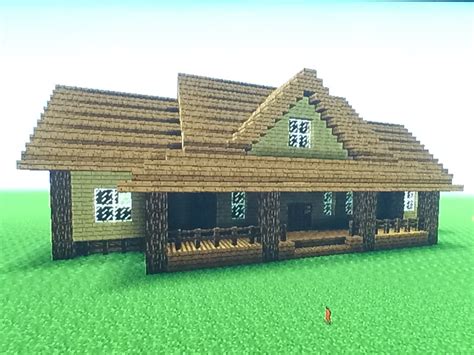 My goal designing this house was to create a good looking home, bigger than the small cottages, but small enough to be built in the first handful of days in survival. This is what I came up with, this was built …. 