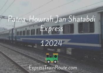 Ranchi - Howrah Shatabdi Express - 12024 Route, Schedule, Status ...