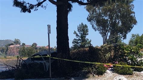 September 24, 2010 (Rancho Bernardo) – An 82-year-old driver crossed four lanes on Rancho Bernardo Road after leaving a shopping center shortly before noon yesterday, landing in a drainage ditch.. 