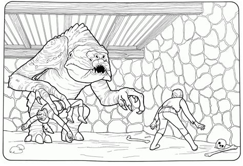 Rancor Coloring Pages Sketch Coloring Page