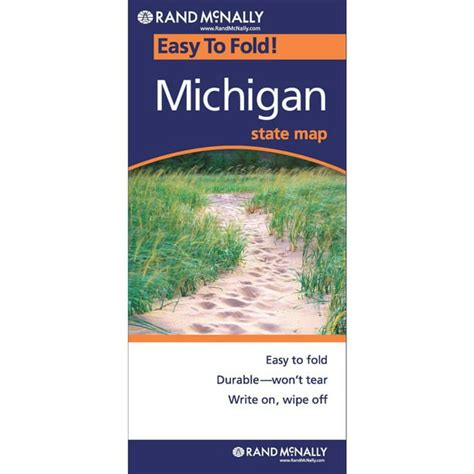 Download Rand Mcnally Easy To Fold Michigan Laminated Fold Map By Rand Mcnally And Company