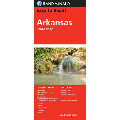Read Online Rand Mcnally Easy To Read Arkansas State Map By Rand Mcnally And Company