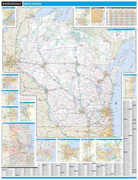 Download Rand Mcnally Easy To Read Wisconsin State Map By Rand Mcnally And Company