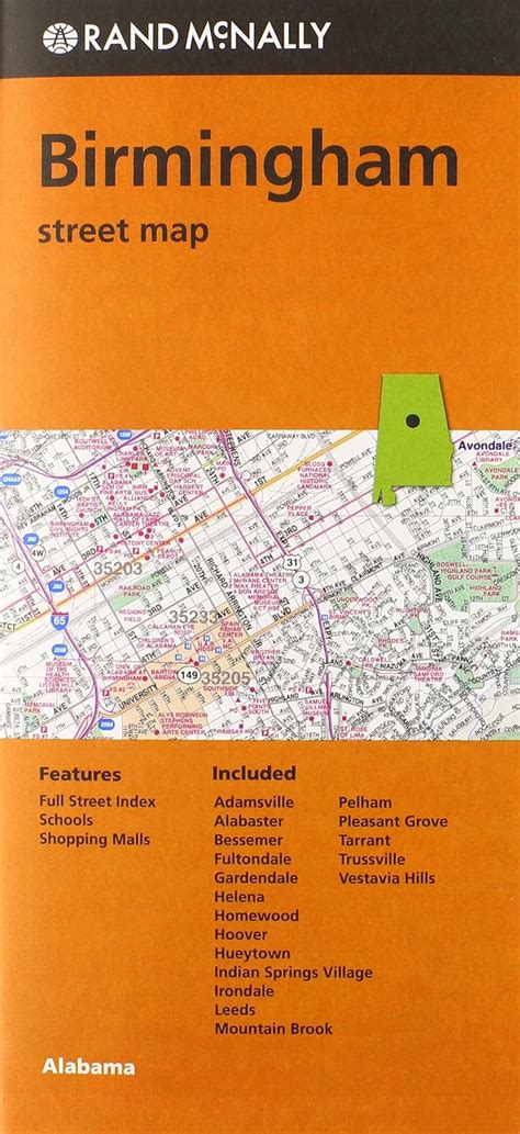 Read Rand Mcnally Birmingham Alabama Local Street Detail Rand Mcnally Folded Map Cities By Rand Mcnally And Company
