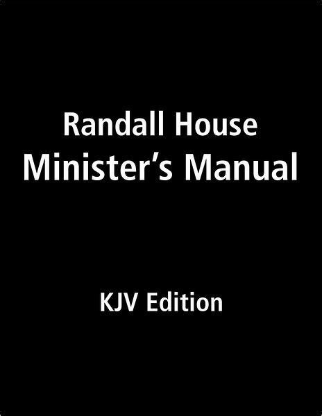 Randall house ministers manual kjv edition by billy a melvin. - Guida alla sopravvivenza della scuola declassificata neds.