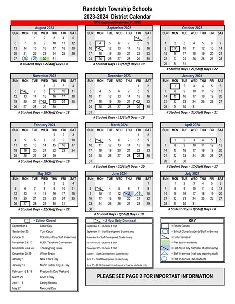 Randolph County Schools Calendar 2024 and 2024