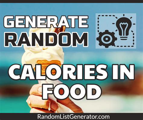 Random Calories in Food Generator