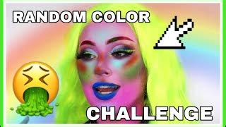 Random Colour Makeup Challenge.. Colour Generator chooses my makeup.. soo crazy.. Cheche Okoye