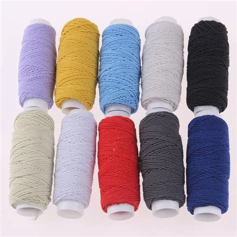 Random Mixed Color Elastic Thread Crochet Threads For Knitting