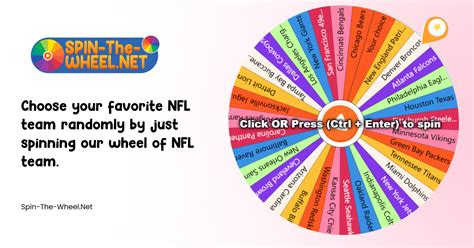 Random Nfl Team Generator Spin The Wheel
