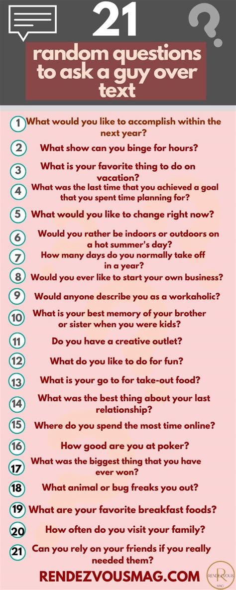 Random Questions To Ask A Girl You Like Over Text
