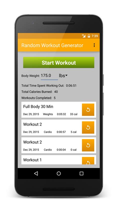 Random Workout Generator