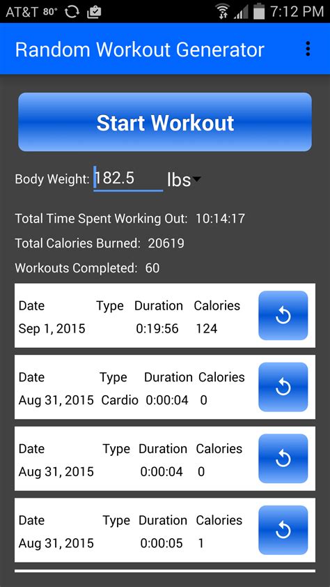 Random Workout Generator Appstore for Android