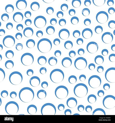 Random bubbles seamless pattern contour circles Vector Image