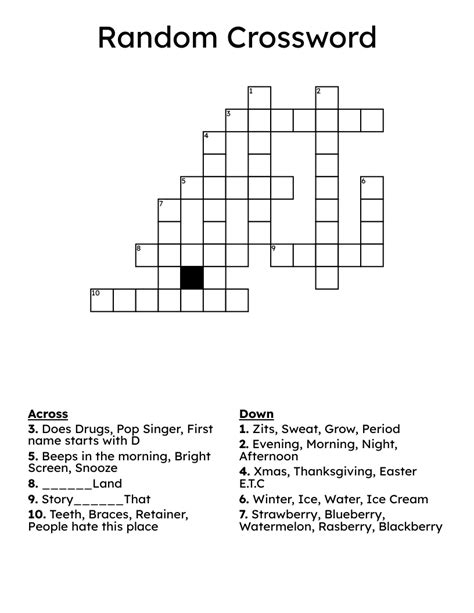 Random crosswords