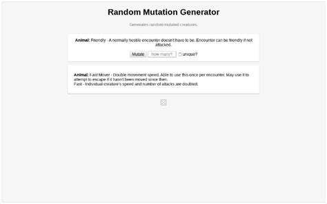 Random mutation generator.  Or, try an example.  3.  Generate random biological...