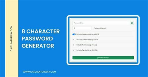 Random password generator 8 characters.  The Version 4 UUIDs produced by this site were...