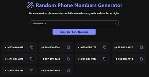 Random phone number generator california.  This document provides a list of randoml...