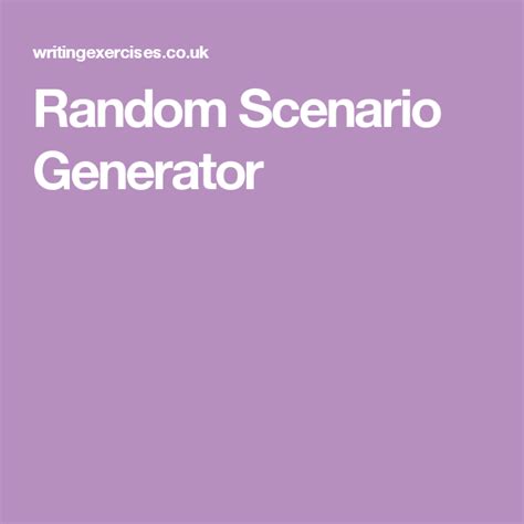 Random scenario generator. Scenario Generator has character and challenge randomizers for all your favourite games including Baldur's Gate 3, Minecraft, and Pokemon. ... Random Generator ... 