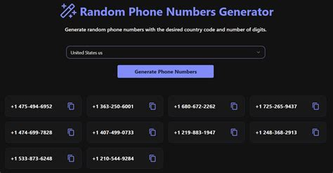 Random us phone number.  This generator creates random US phone numbers according to rules of th...