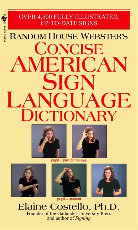 Read Random House Websters Concise American Sign Language Dictionary By Elaine Costello