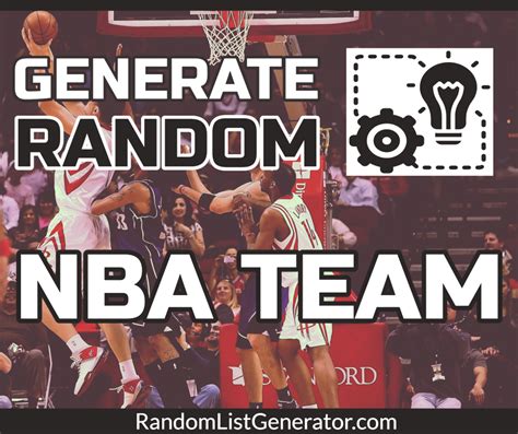 Click the button below to generate a random NBA team name: Welcome