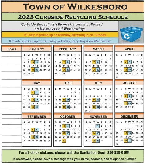 City of Harrisburg 2024 Holiday Sanitation Schedule. by Matthew 