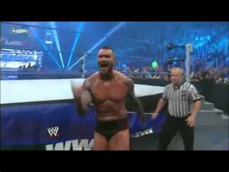 Randy Orton Falls off Announce Table- WWE Smackdown 22/7/11