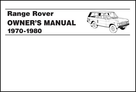 Range rover 2 door official owners manual handbook 1970 1980 no 606917. - The handbook of logistics and distribution.