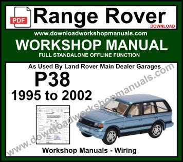 Range rover p38 full service repair manual 2000 2002. - Chemical reactions analysis and design solution manual.