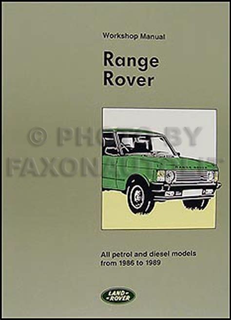 Range rover replacement parts manual 1986 1993. - Yamaha yfm350 fxg wolverineservice repair manual rar.