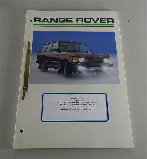 Range rover werkstatthandbuch range rover 1970 85 artikel nr. - Yamaha rhino 700 repair manualdayton sega a nastro manuale modello 4tj91.