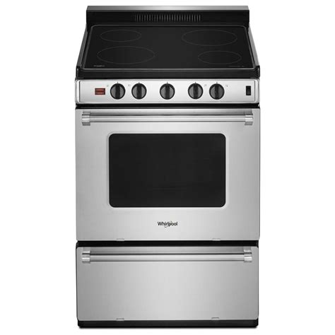 Ranges 24 electric. Samsung 30-in Glass Top 4 Burners 6.3-cu ft Steam Cleaning Freestanding Smart Electric Range (Stainless Steel) View More. Cafe 30-in Glass Top 5 Burners 4.4-cu ft / 2.2-cu ft Self-cleaning Air Fry Slide-in Smart Double Oven Electric Range (Matte White) View More. GE 30-in 4 Burners 5-cu ft Self-Cleaning Freestanding Electric Range (White) View ... 