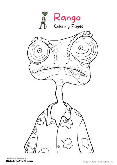 Rango Coloring Pages