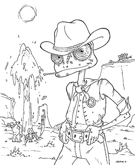 Rango Coloring Pages Coloring