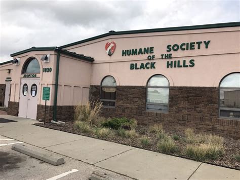 Rapid city humane society. HUMANE SOCIETY OF THE BLACK HILLS. 1820 E. St. Patrick Street. Rapid City, South Dakota 57703. 605-394-4170. Located in Pennington County. 