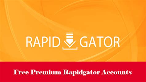 Rapidgator free. Free Premium Leeches - Lists by Filehost. ... RapidGator. Site Language Max File Size Bandwidth Max N° of Files N° of Ads/Link Requires Registration CBox LeechAll: 